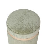 Pouf de Madeira e Tecido 096 Verde