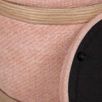 Pouf de Madeira e Tecido 098 Rosa