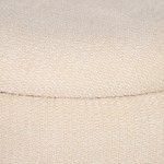 Pouf de Madeira e Tecido 101 Bege