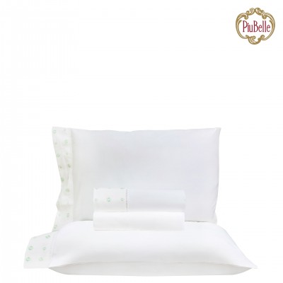 Trevo 100% Cotton 4 Piece Double Bed Set Green