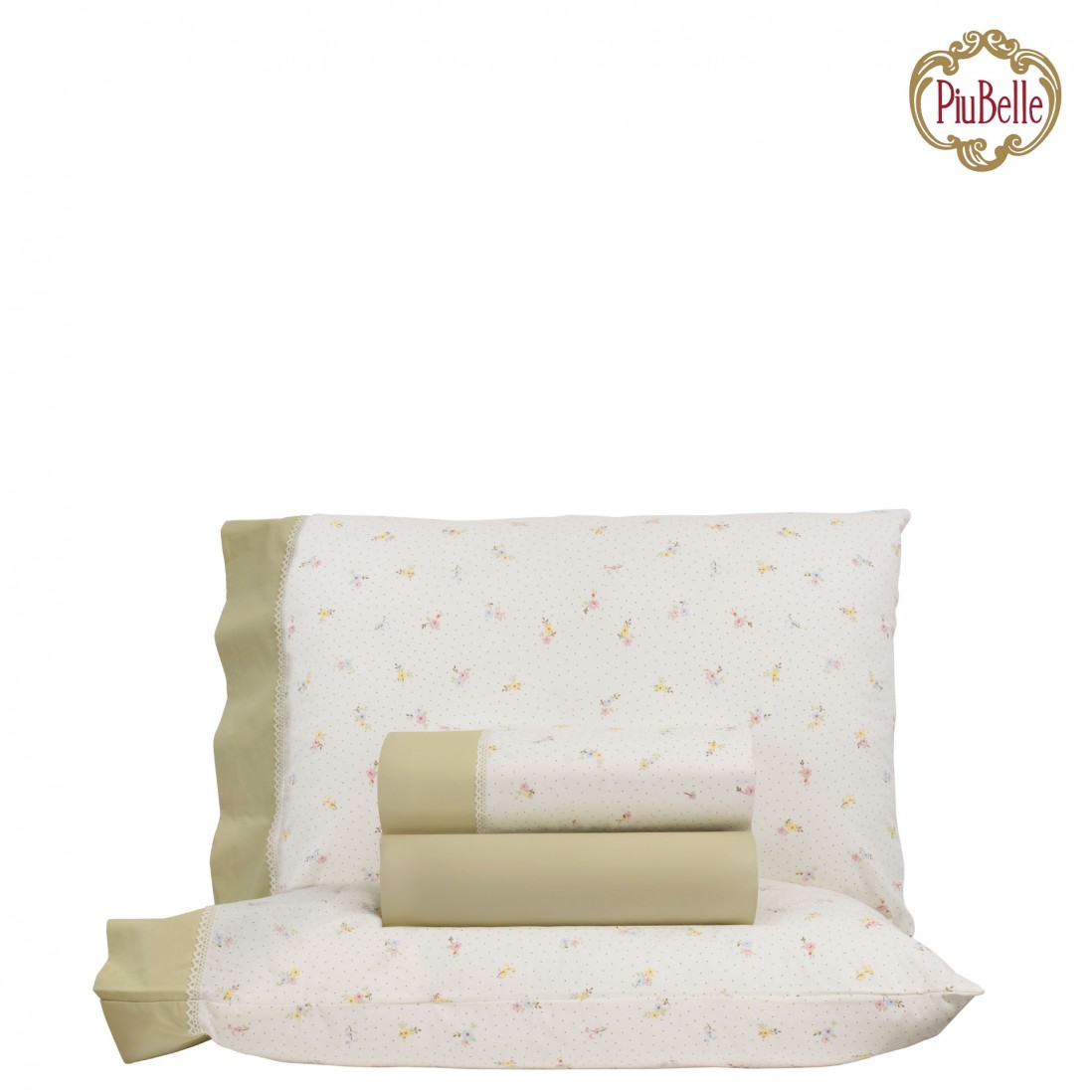 Maria 100% Cotton 4 Piece Double Bed Set Green