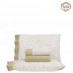 Maria 100% Cotton 4 Piece Double Bed Set Green