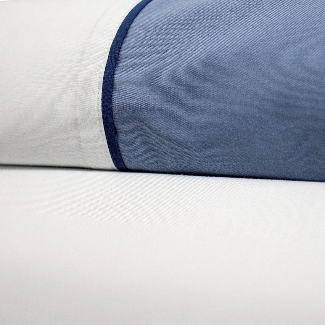 Cibele 100% Cotton 4 Piece Double Bed Set Azul