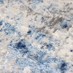 Abstract Area Rug Arinto 004 Blue