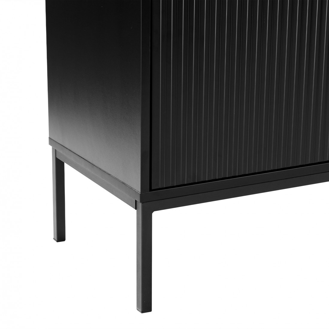 Wooden 2-Door Sideboard Virgo Black