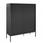 Wooden 2-Door Sideboard Virgo Black
