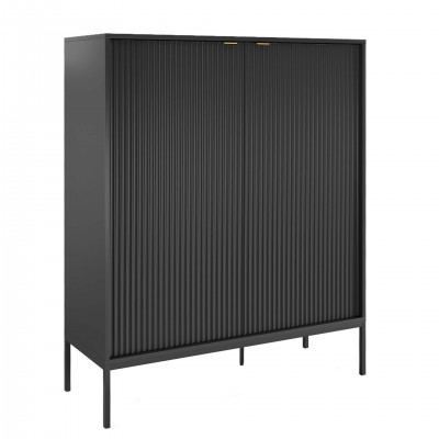 Wooden 2-Door Sideboard Virgo Black