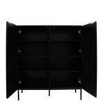 Wooden 2-Door Sideboard Virgo Black