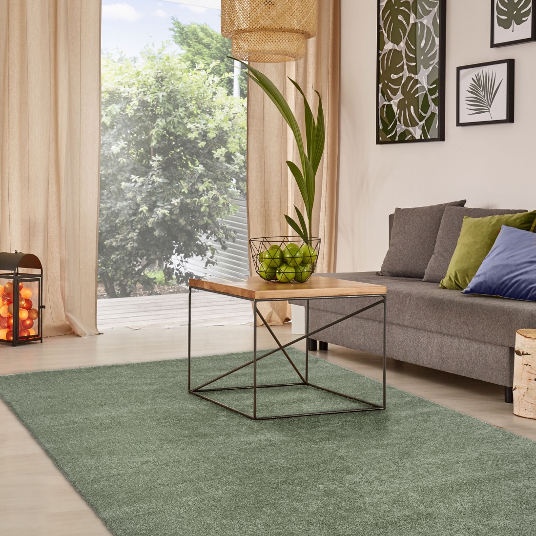 Washable Rug Almeria 005 Green