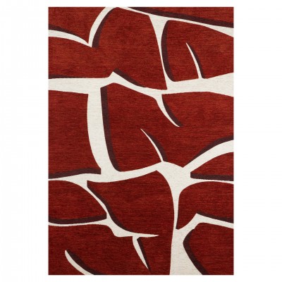 Abstract Area Rug Bliss 006 Red