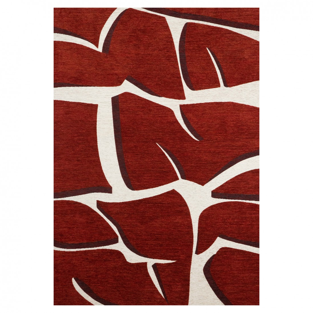 Abstract Area Rug Bliss 006 Red