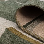 Abstract Area Rug Bliss 005 Green