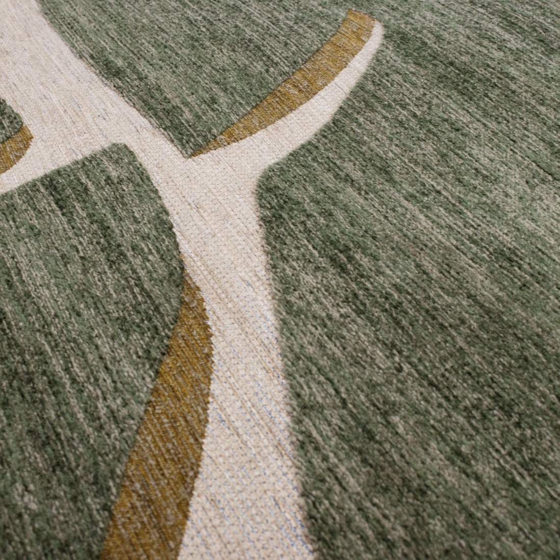 Abstract Area Rug Bliss 005 Green