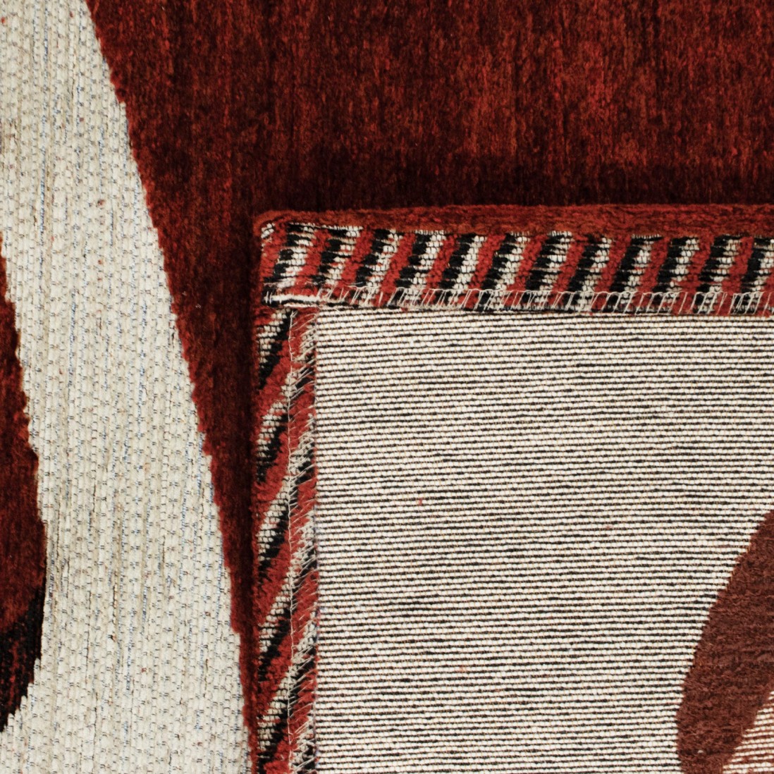 Abstract Area Rug Bliss 006 Red