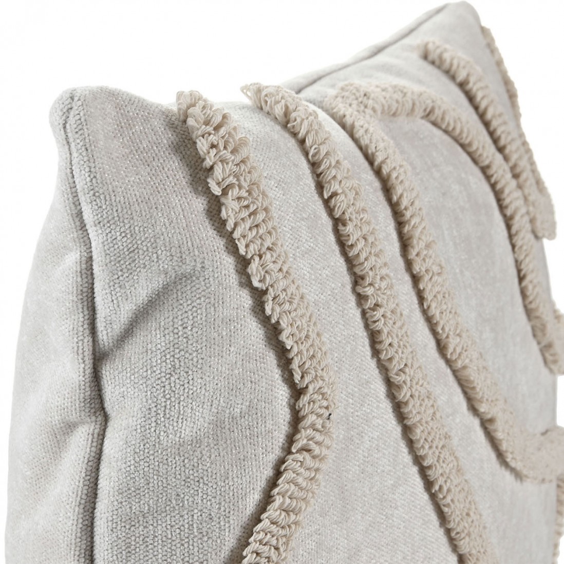 Abstract Decorative Cushion 793 Square Beige