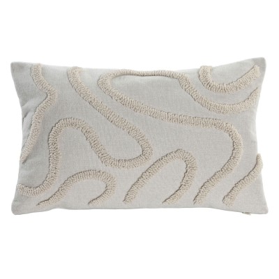 Abstract Decorative Cushion 794 Rectangular Beige