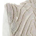 Abstract Decorative Cushion 801 Square Beige