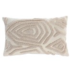 Abstract Decorative Cushion 802 Rectangular Beige