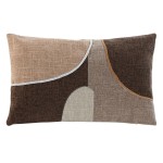Abstract Decorative Cushion 842 Rectangular Brown