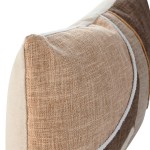 Abstract Decorative Cushion 842 Rectangular Brown