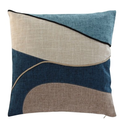 Abstract Decorative Cushion 843 Square Blue