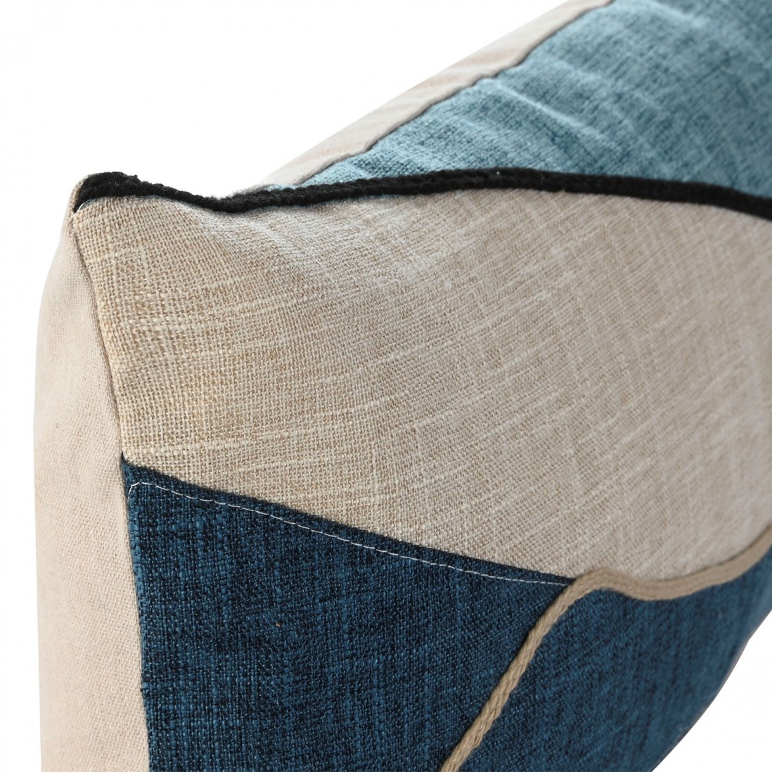Abstract Decorative Cushion 844 Rectangular Blue