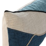 Abstract Decorative Cushion 844 Rectangular Blue
