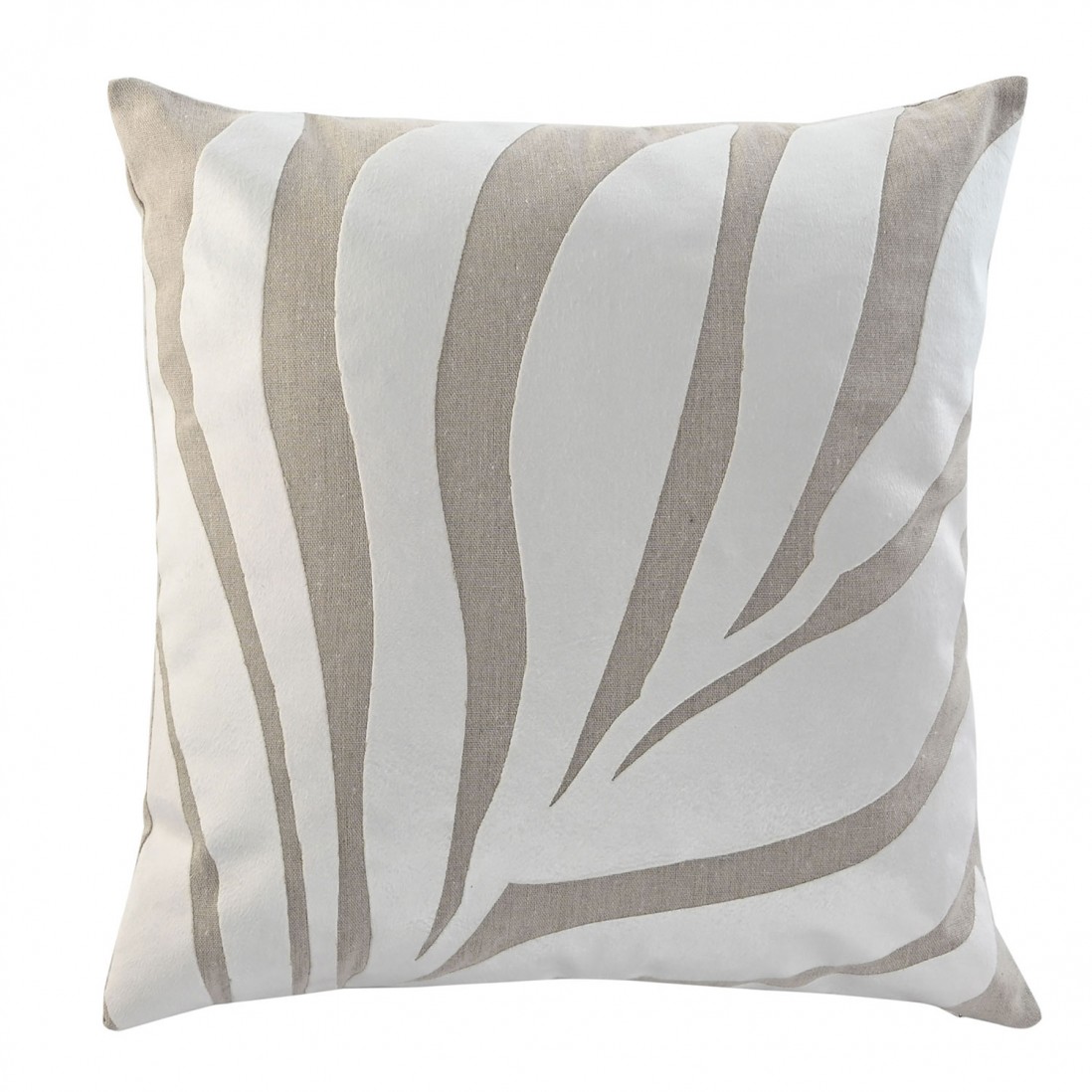 Floral Decorative Cushion 859 Square Beige