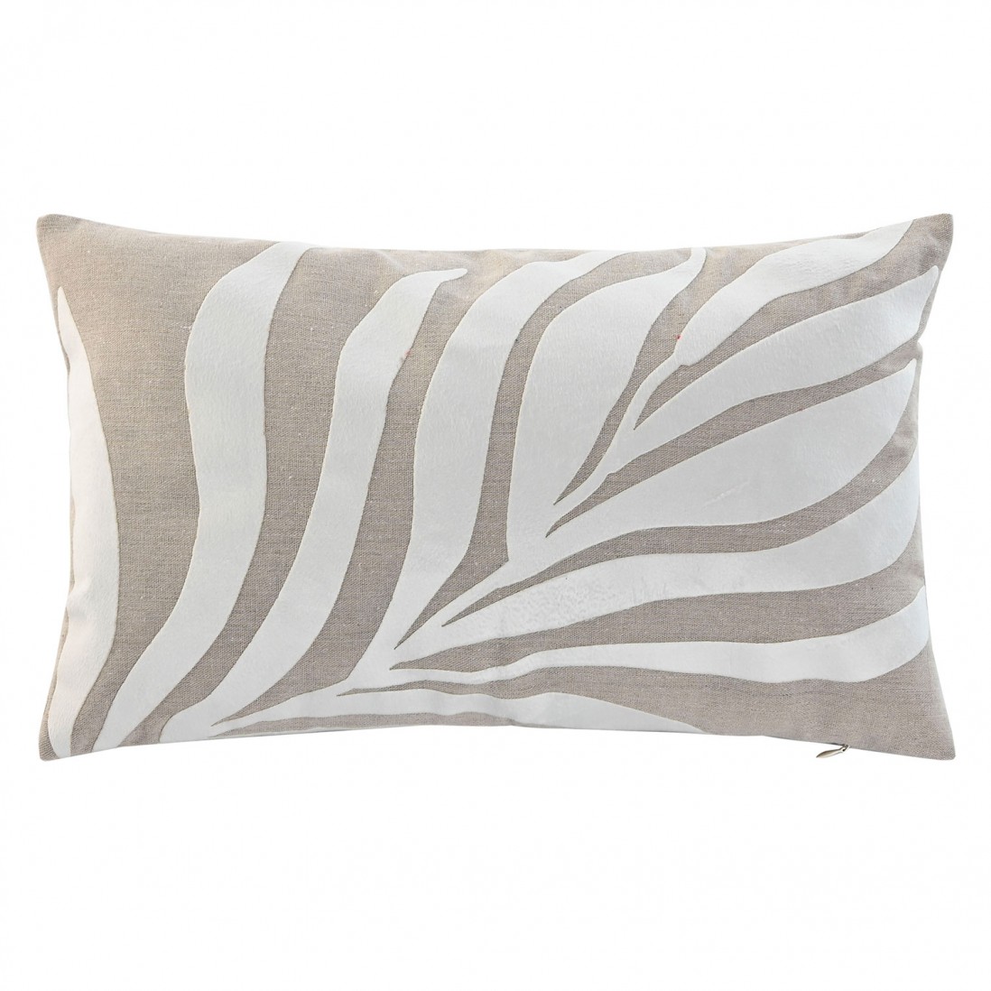 Floral Decorative Cushion 860 Rectangular Beige