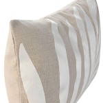 Floral Decorative Cushion 860 Rectangular Beige