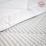 Edredn de Cama Doble Crepon Rayas Gris