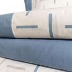 Yola 100% Cotton 4-Piece Double Bed Sheet Set, Blue