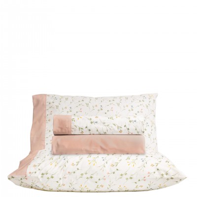 Yola 100% Cotton 4-Piece Double Bed Set Pink