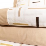 Yola 100% Cotton 4-Piece Double Bed Set Beige