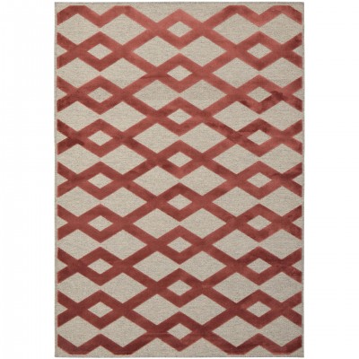 Geometric Area Rug Delicato 624/475048 Red Geometric Area Rug Delicato 624/475048 Red