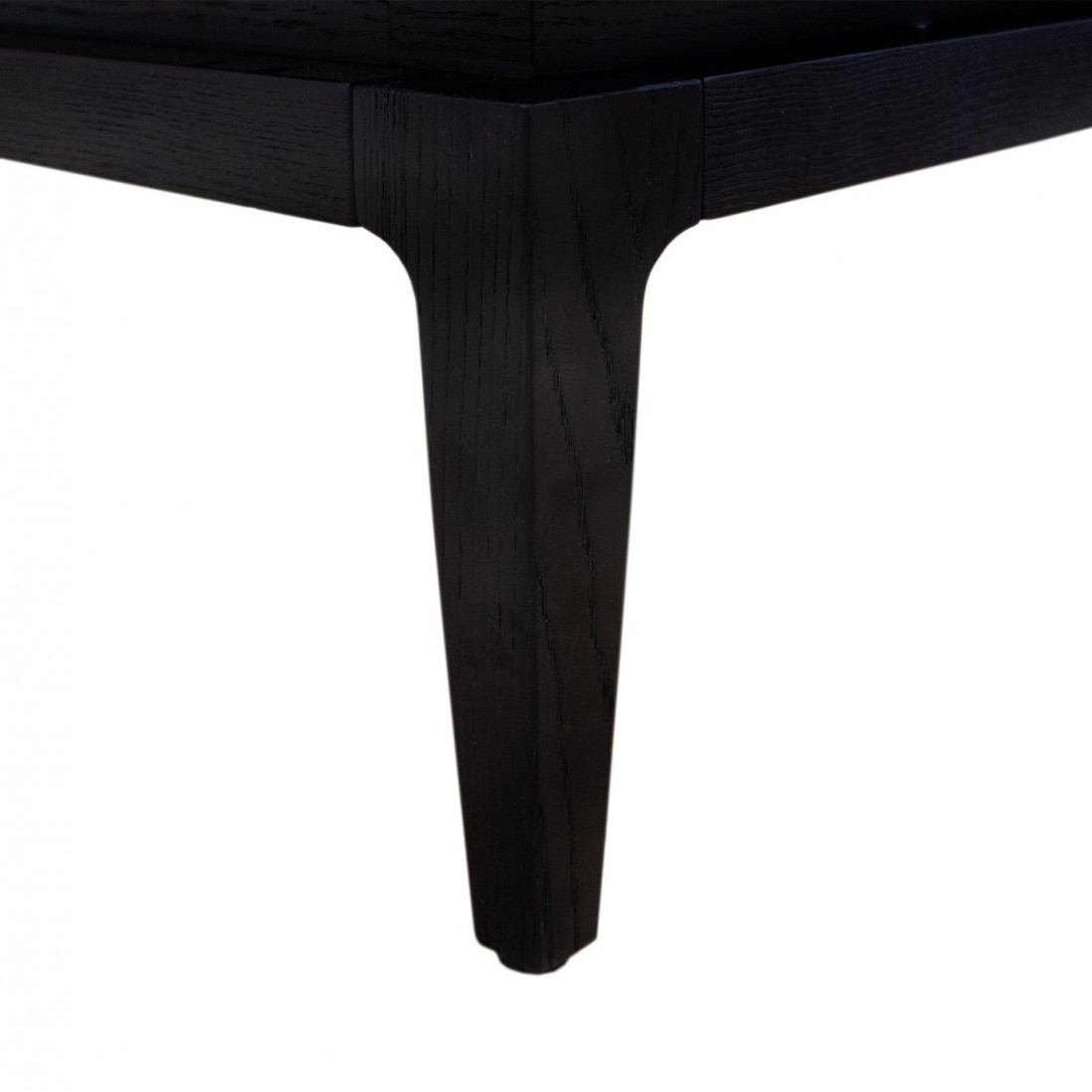 Sideboard in Oak Wood with 3 Glass Doors Orion Black
