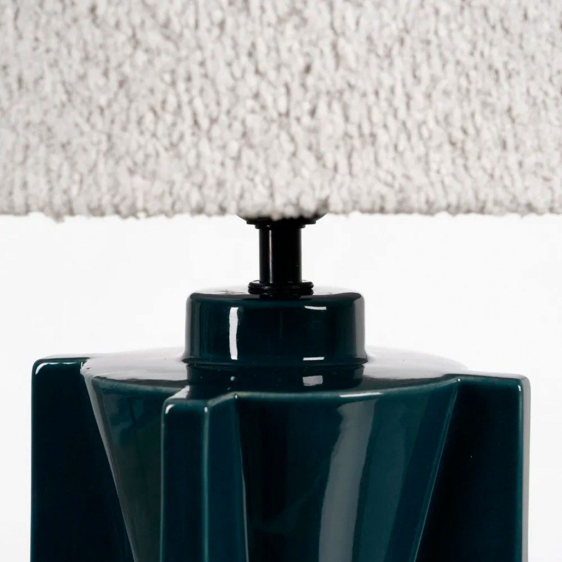 Candeeiro de Mesa de Cermica 139 Azul