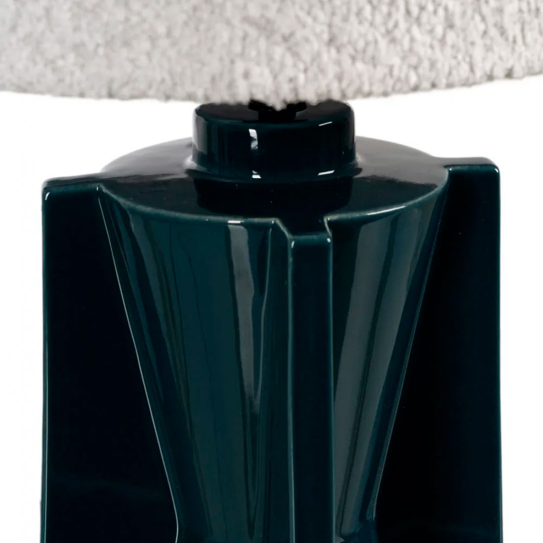 Candeeiro de Mesa de Cermica 139 Azul