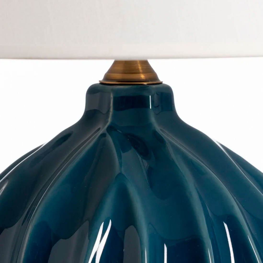 Candeeiro de Mesa de Cermica 827 Azul