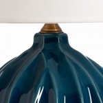 Candeeiro de Mesa de Cermica 827 Azul