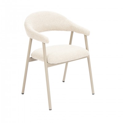 Euron Cream Fabric Dining Chair