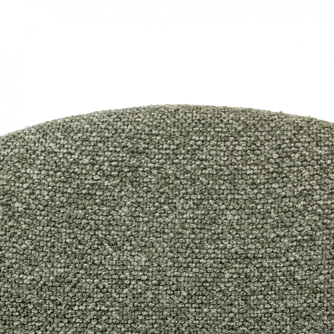 Silla de comedor de tela verde Euron
