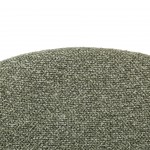 Silla de comedor de tela verde Euron