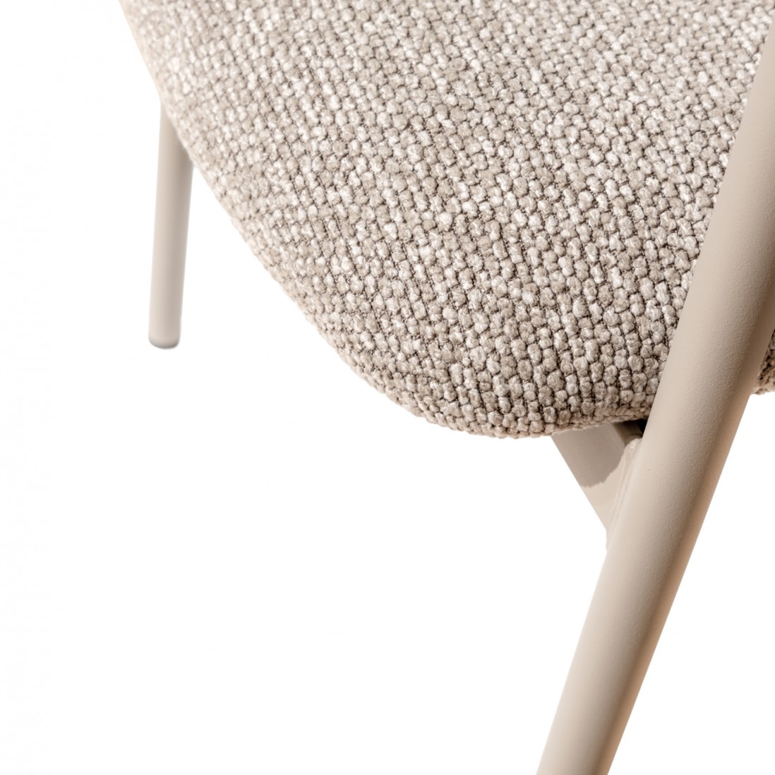 Silla de Comedor de Tejido Euron Gris Pardo