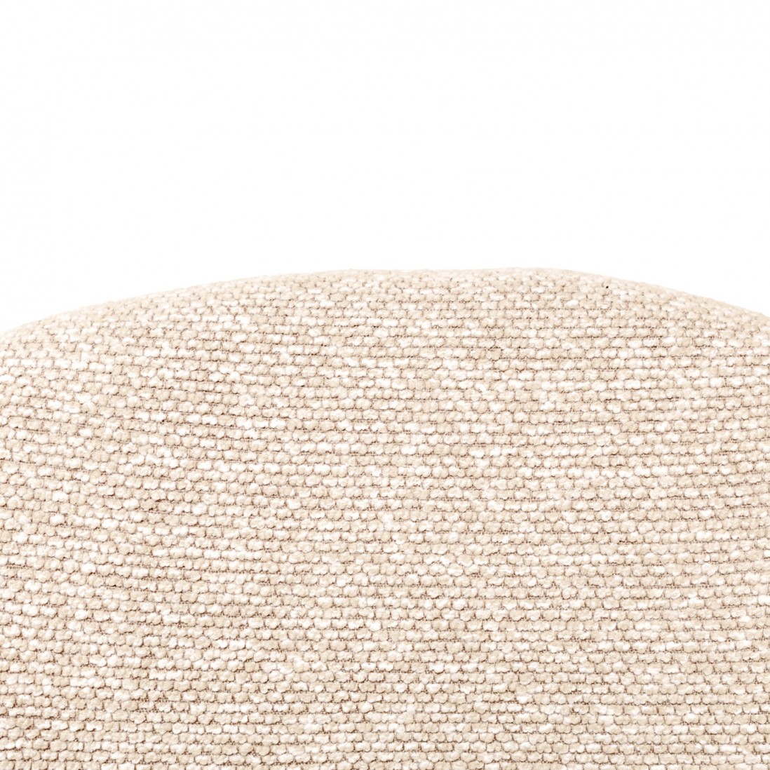 Silla de comedor Euron de tela color crema