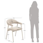 Silla de Comedor de Tejido Euron Gris Pardo