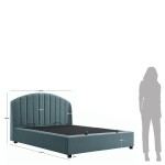 Cama Doble con Almacenaje y Plataforma de Elevacin de Colchn 160x200 cm Aragon