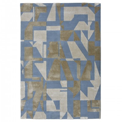Alfombra Geomtrica Burela 3870/004 Azul