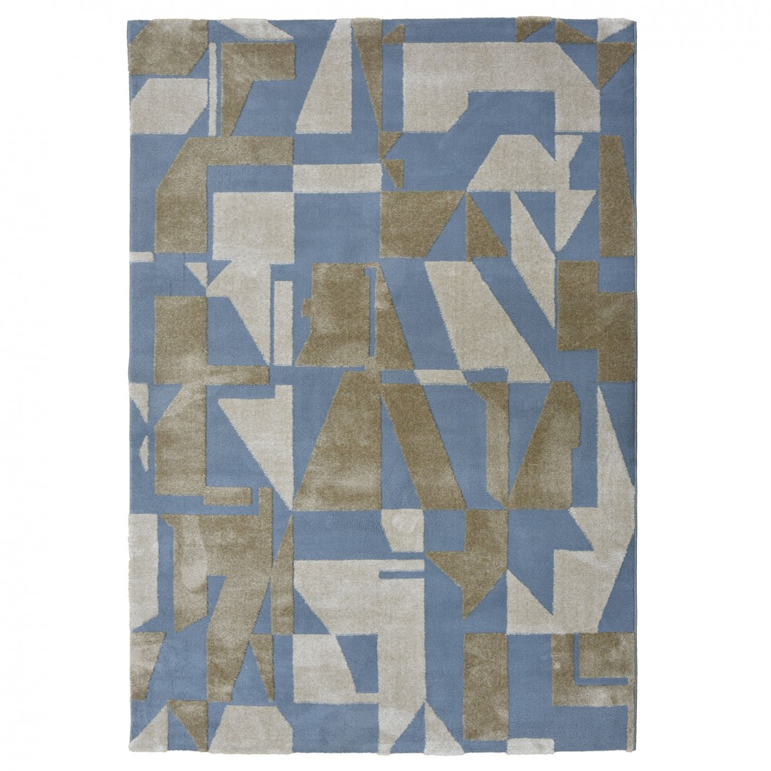 Alfombra Geomtrica Burela 3870/004 Azul