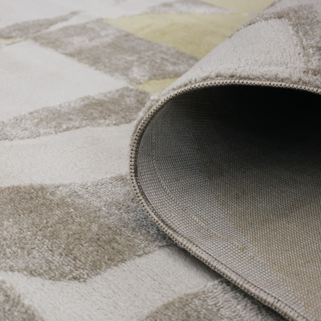 Geometric Area Rug Burela 0387/009 Yellow